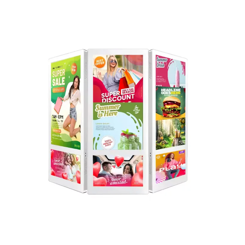 Factory 4G Module 27 Inch Wall Mounted LCD Advertising Display Elevator Vertical Screen Smart Split Screen Network Monitor
