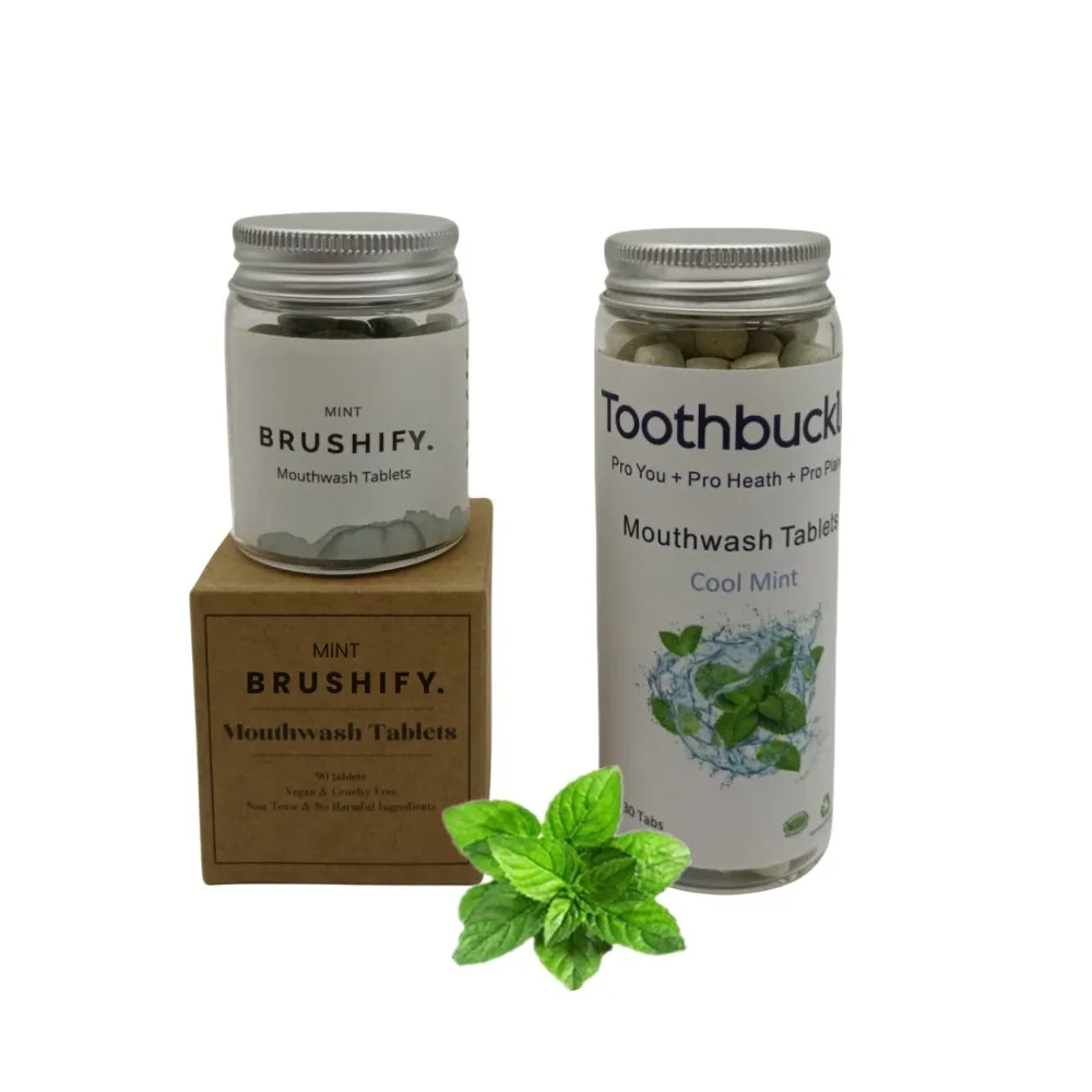 Portable Mouthwash Tablets Remove Bad Breath Teeth Whitening Care Organic Chewable Mouthwash Tablets