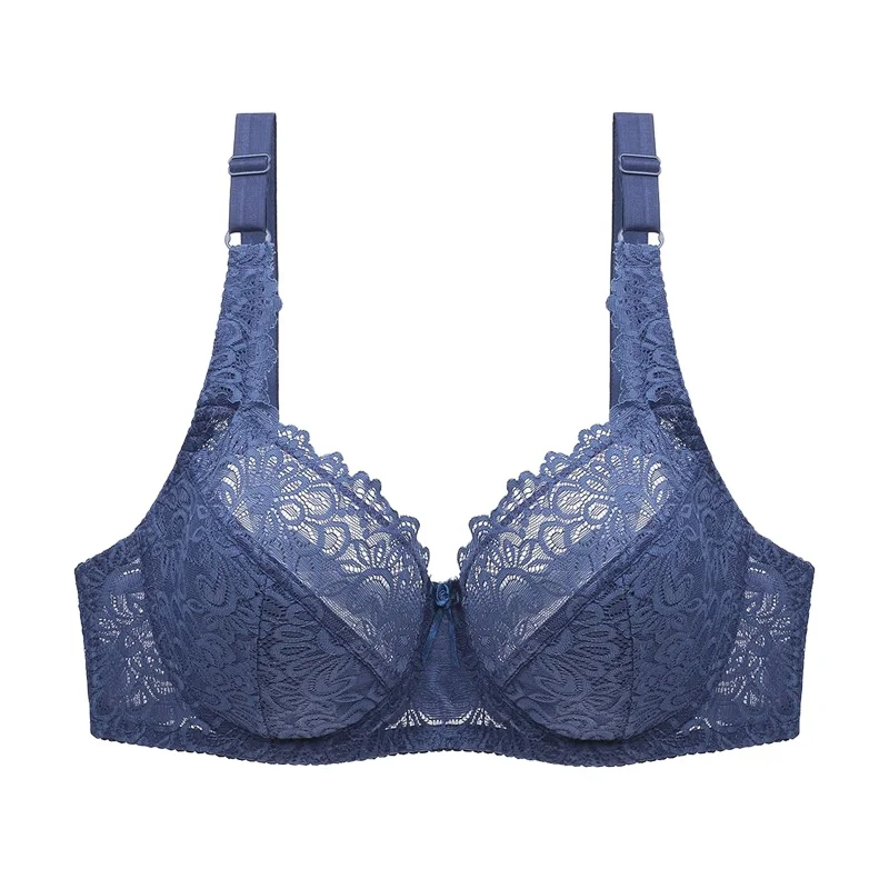 Customized plus size ultra thin full cup bra with underwire