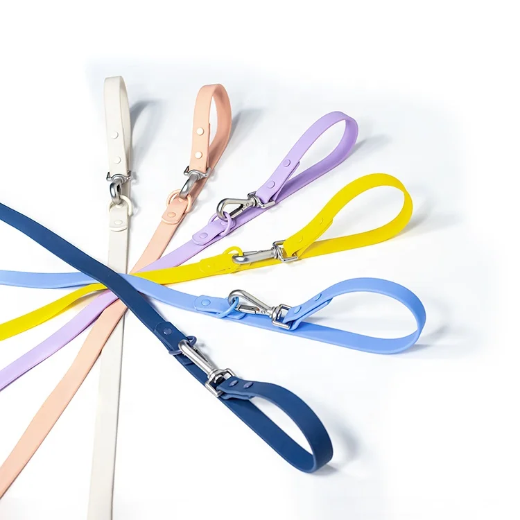 2024 Hot Sale Wholesales Durable Heavy Duty Waterproof Custom PVC Nylon Coated Webbing Pet Dog Collar and Leash harness set