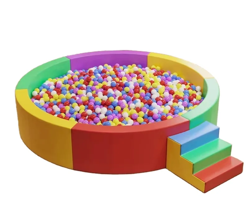 buy direct factory stock inflatable park that includes a ball bed a sponge pit a slide a jumping bed  climbing wall  for rental