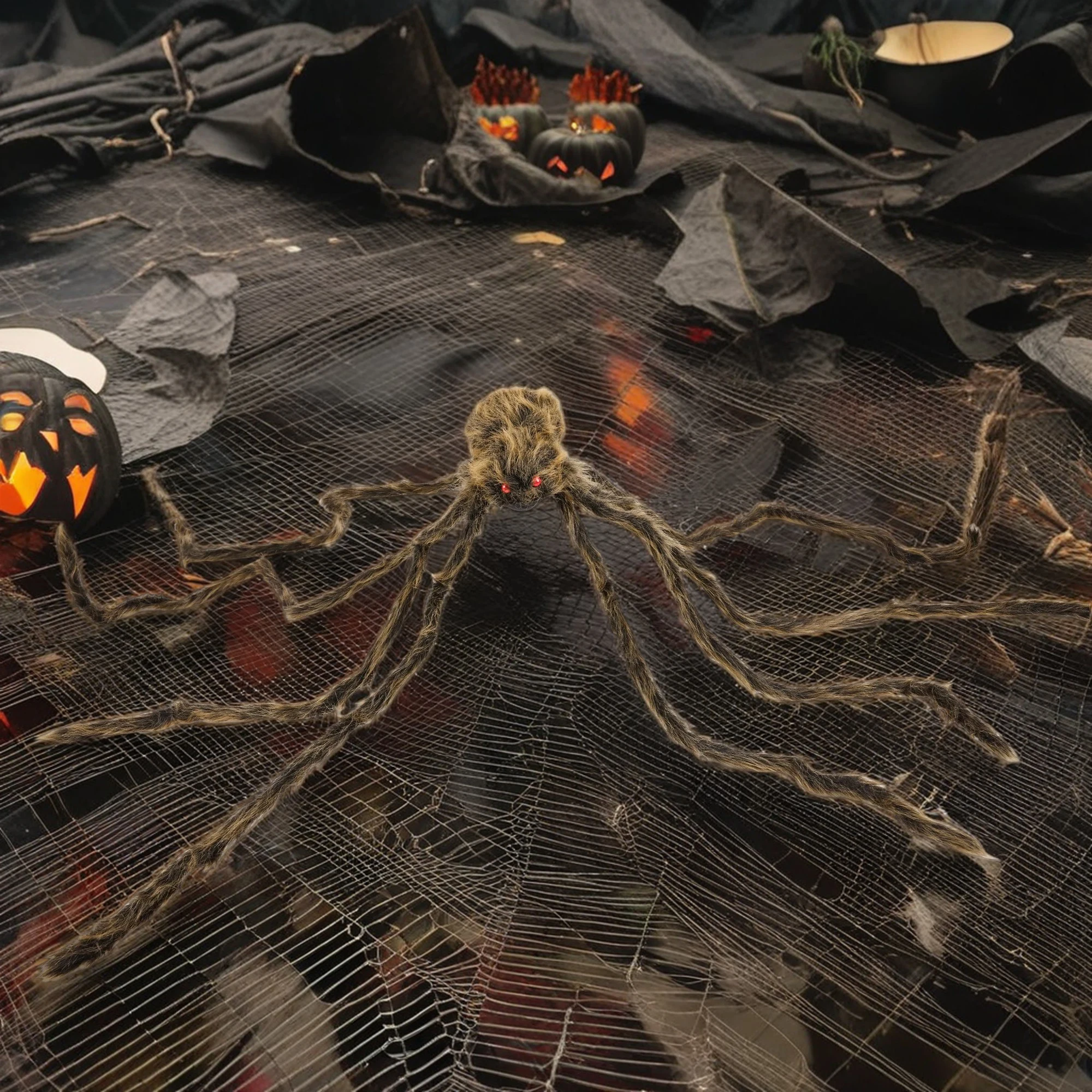 Large Spider 200Cm Black Realistic Spiders Party Halloween Festival Decorations Large Spiders