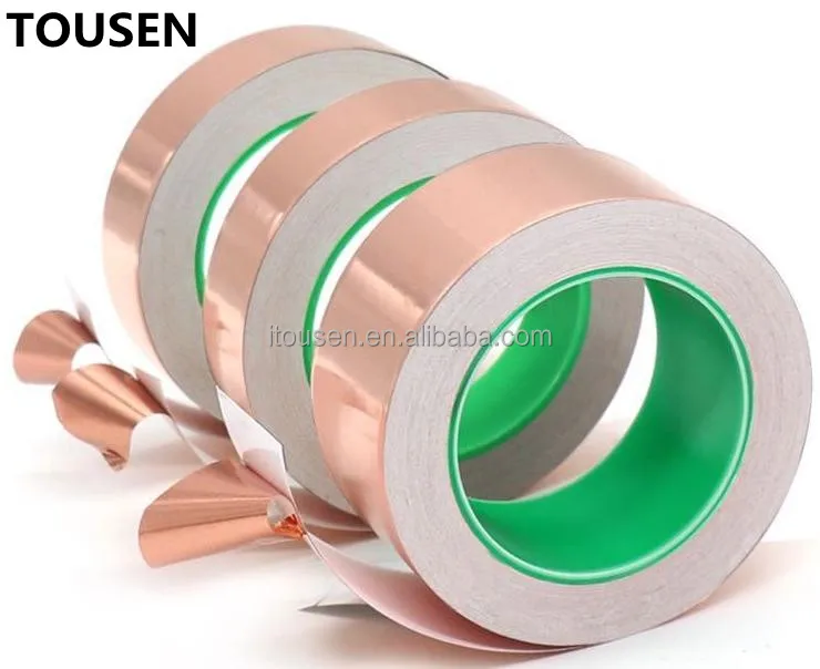 China Factory Copper Foil Adhesive Tape Customized Copper Foil Electrically Conductive Tape for electromagnetic shielding