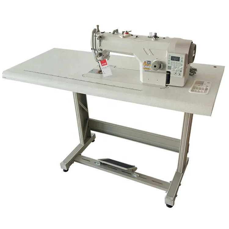 Electronic computerized high speed direct drive walking foot sewing machine