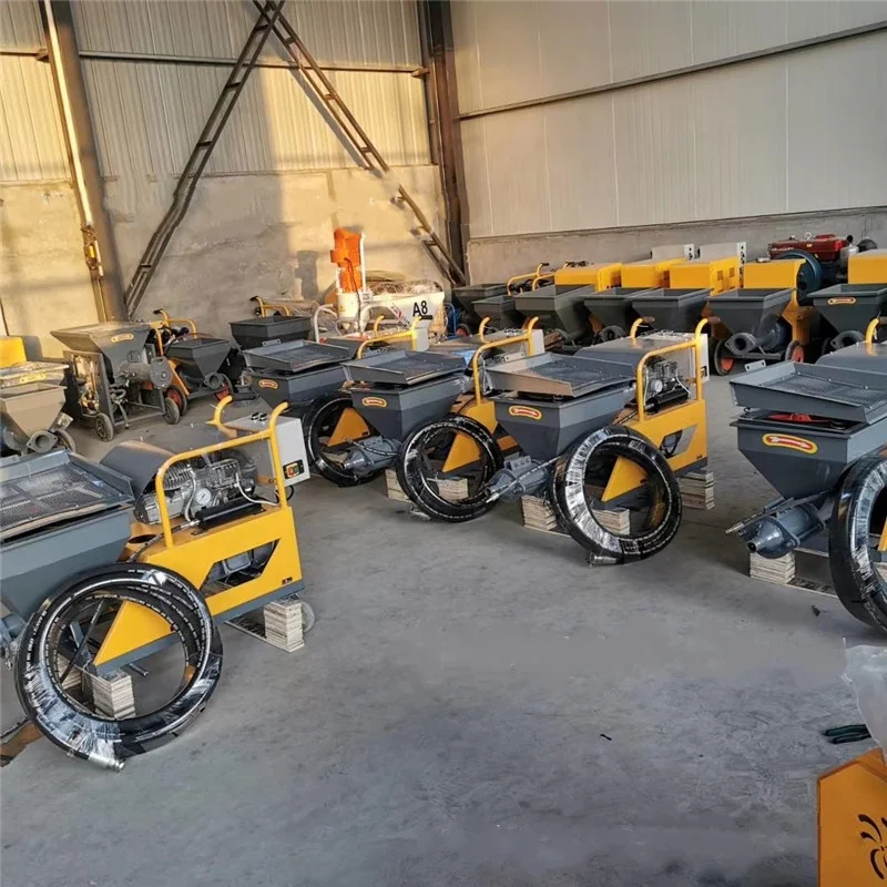 Fully automatic Small 220v Construction Render Plaster Mortar Pump Texture Sprayer Machine Cement Spray Gun for Wall