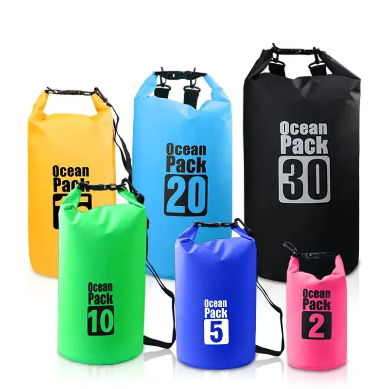 Custom Logo Floating Sport 10L 20L Ocean Pack PVC Outdoor Travel Swimming Waterproof Dry Bag