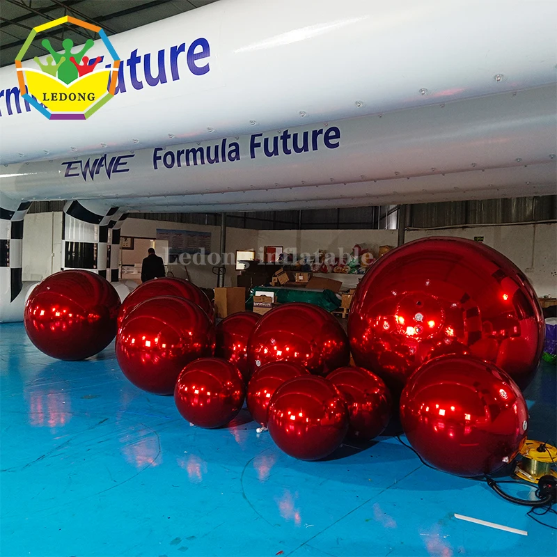 China Factory Custom large Inflatable disco mirror balloon,inflatable mirror ball for advertising