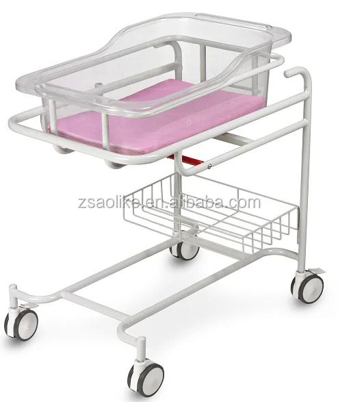 baby cabinet in carbon steel material Baby Cot Bassinet ABS Plastic Metal New Born Baby Cart