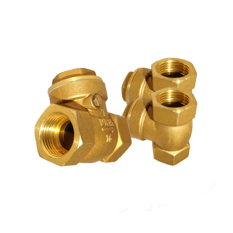 Custom more Sizes Sanitary Brass Sandwich Horizontal Brass Swing Check Valve