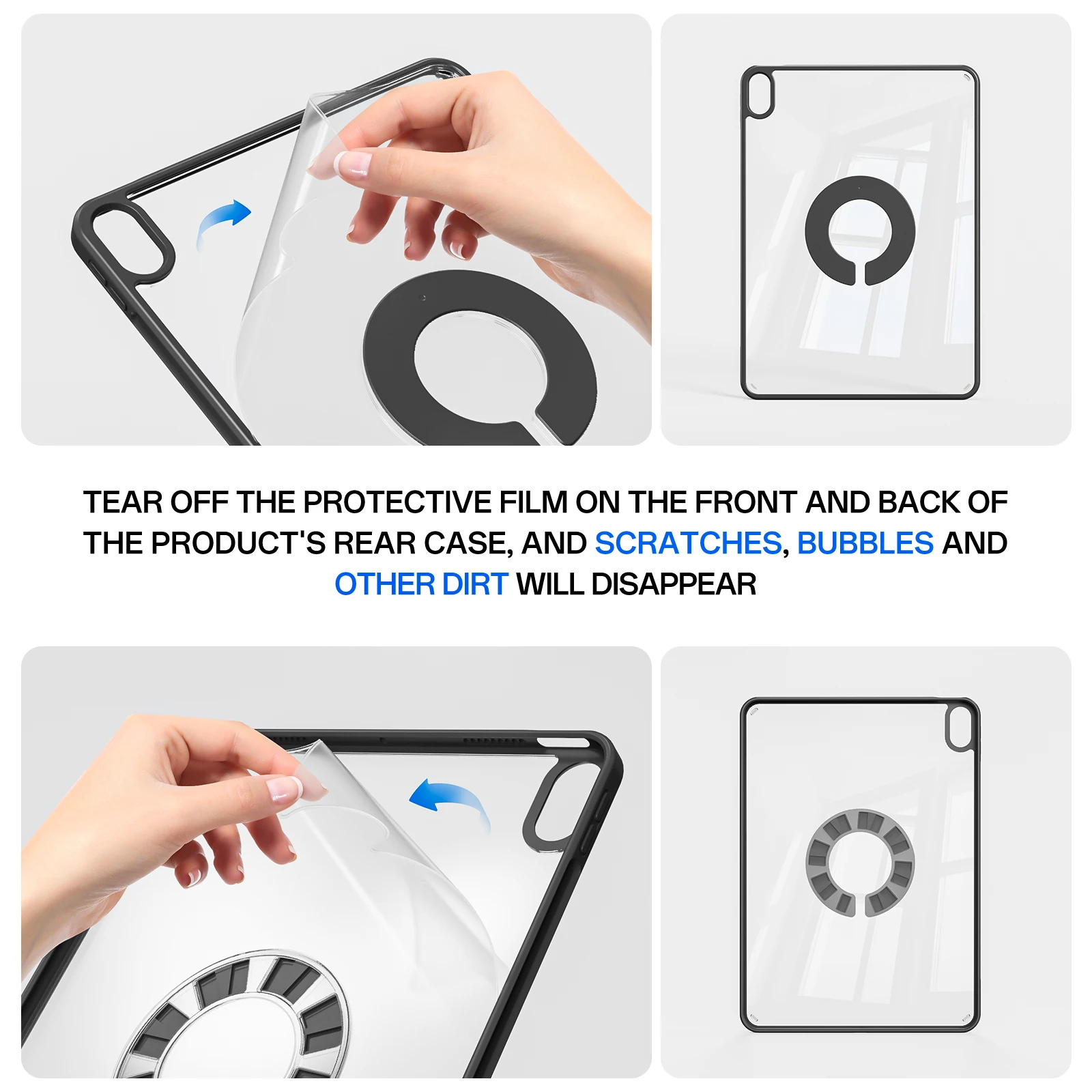 New Arrival Lightweight PU Leather Protective Cover Ultra Thin Book Folio Cover for ipad mini 7 case 2024