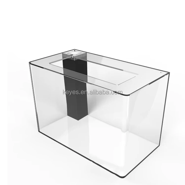 Usb Mini Plastic Fish Tank For Betta Fish Desktop Aquarium Kit With Filter And Led Lighting Acrylic fish tank display stand