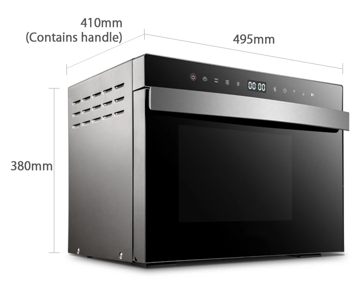 countertop stoomoven with 100 recipes and temperature controller, 26L stainless,  Electric Combines Steam Bake Toast Grill