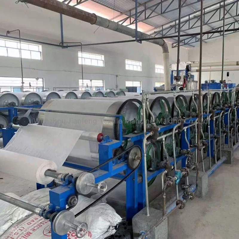 Embroidery backing paper machine