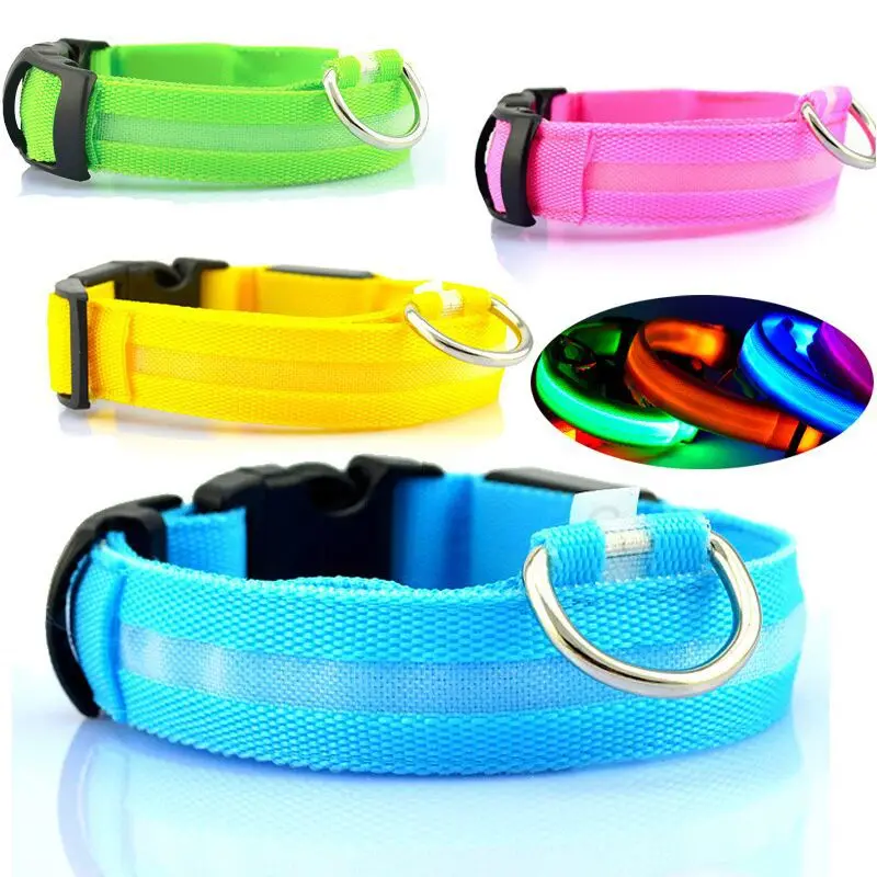 Hot Selling Pet USB Rechargeable Small Wire Mesh LED Dog collar