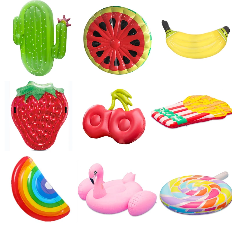 Hot Sale Outdoor Water Toy Inflatable Strawberry Fruit Swimming Rings For Adults Kids