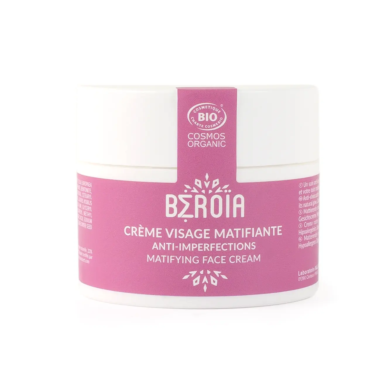 Beroia Daily Use Anti-blemishes Moisturizing Organic Matifying Face Cream For Oily & Acne-Prone Skin