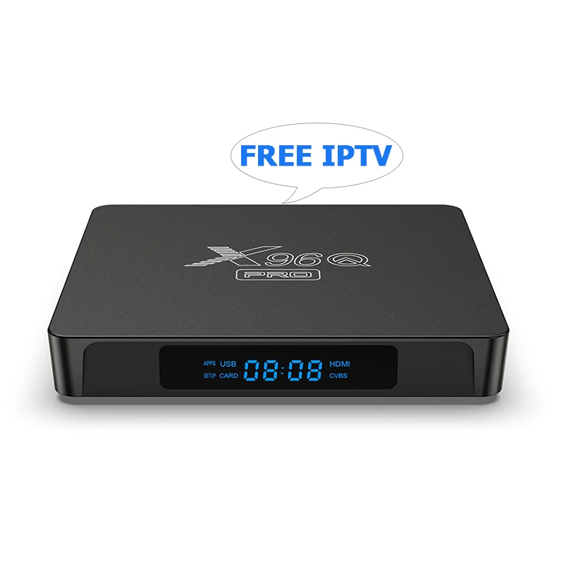 Tv Box Android 10.0 x96q pro with factory price Quad Core 2.4G 4k 1GB 8GB / 2GB 16GB smart tv android tv box in Set Top Box