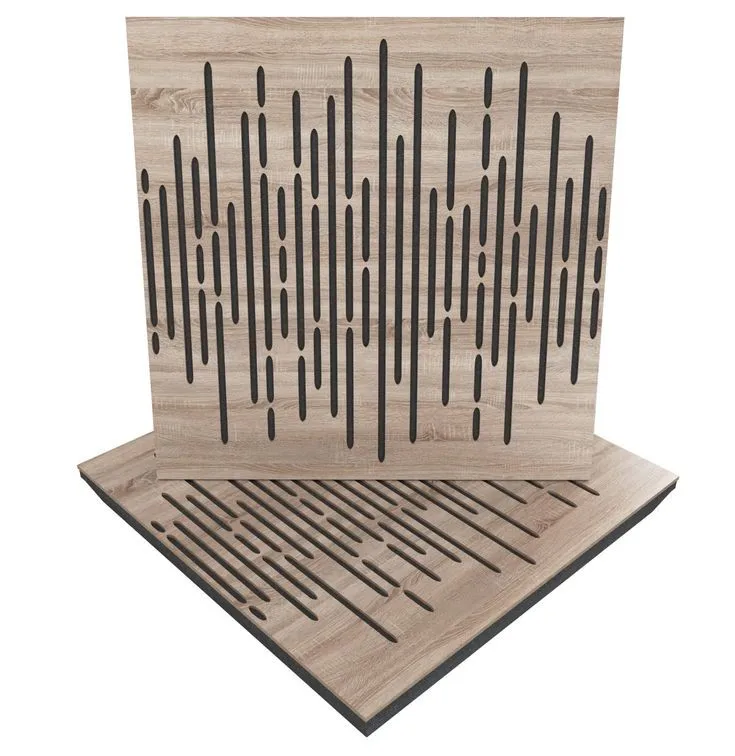 3D MDF Carving Wave High Density Foam Acoustic Diffuser