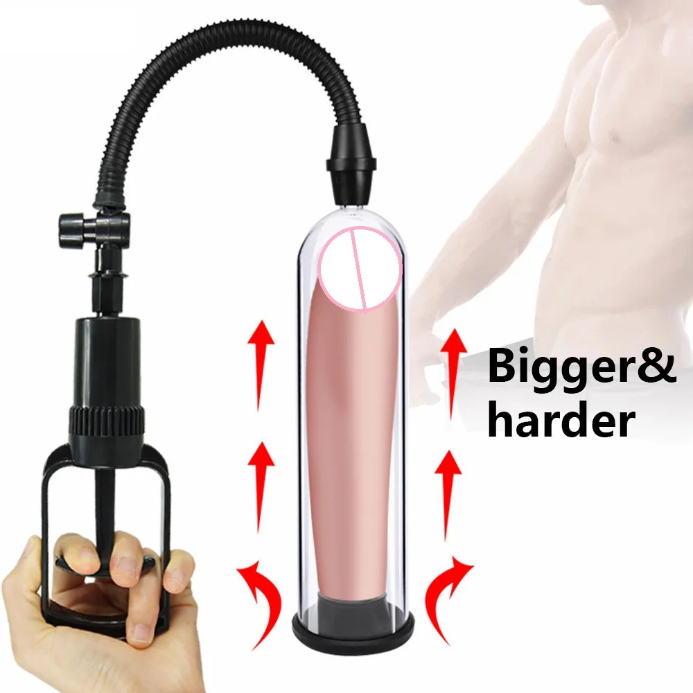 Male Penis Pump Manual Penis Enlarger Sex Toys For Man Vacuum Pump Male Masturbation Trainer Adults Sex Products