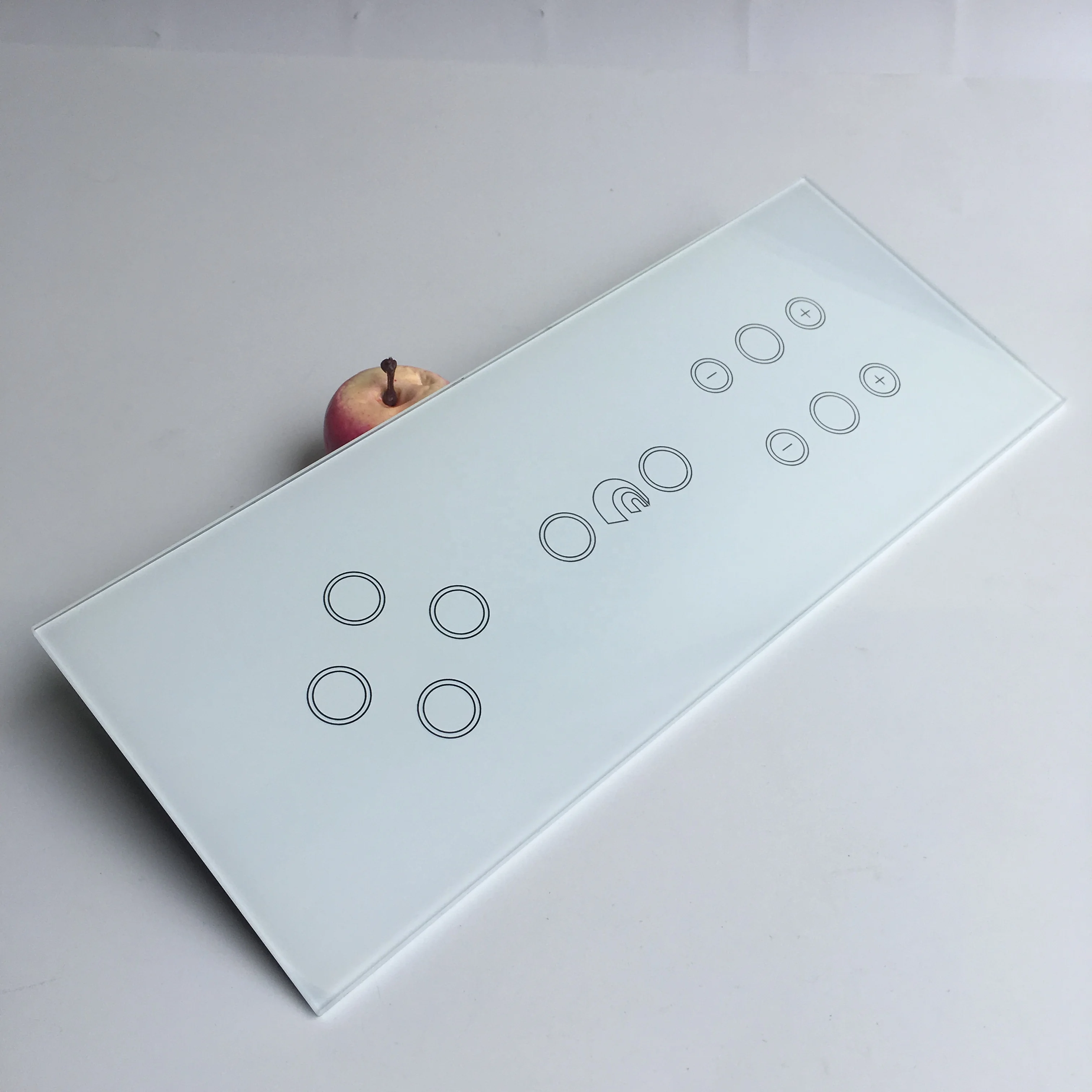 Glass factory customized White smart switch wifi remote wall light touch  glass