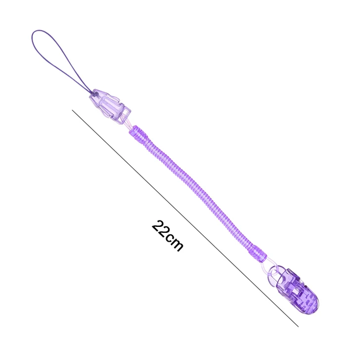 Baby Infant Toddler Dummy Pacifier Spring Teething Soother Strap Nipple Clips Chain Holder for Baby