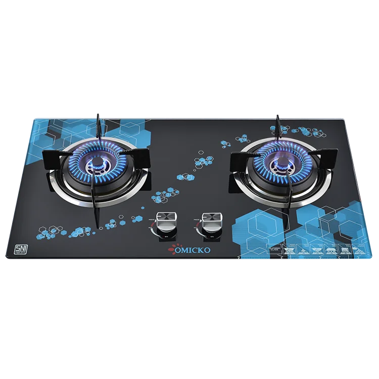 Wholesale 2 gas burners custom colored tempered glass gas stoves