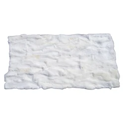Factory A grade good quality soft fur Genuine chinese white rabbit fur throw rabbit fur plate