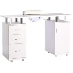 Quality Salon Furniture Nail Table Multi-function Nail Table With Multi-drawer Dust Collector