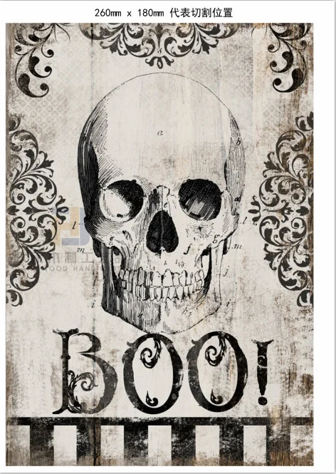 High Quality Wooden Board Plaques Crafts for Halloween Home Party Porch Hanging Decoration Door Wall Signs