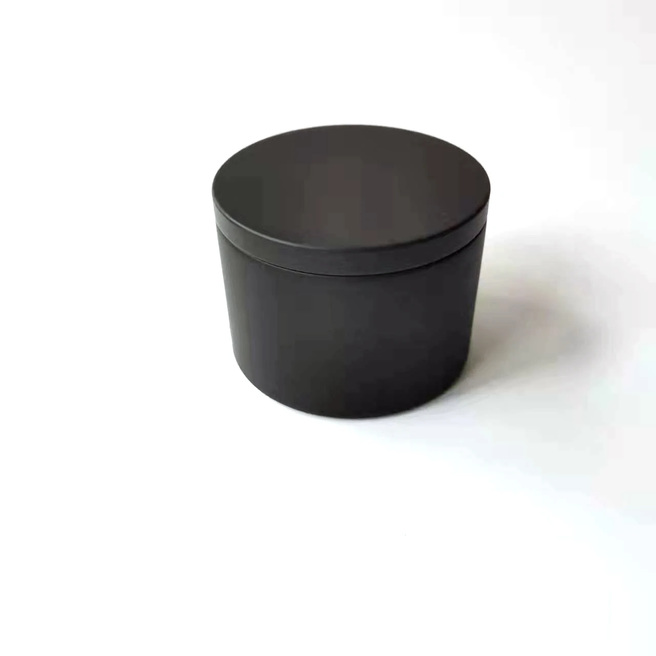 8 oz matte black silver tin can round gold tin can manufacture metal tin jars