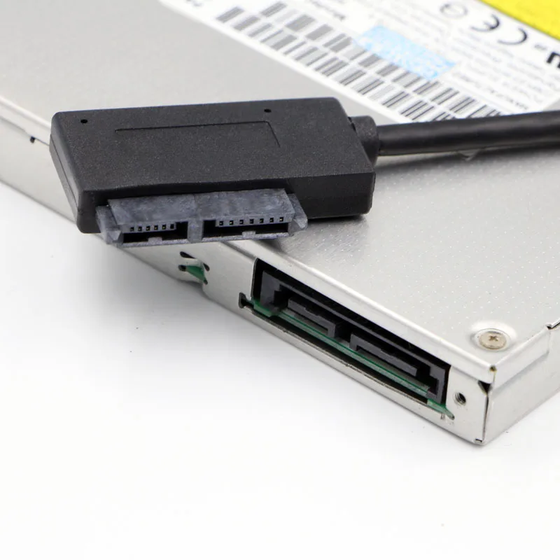 USB 2.0 To Mini Sata II 13Pin Adapter Converter Cable for Laptop CD/DVD ROM Drive Adapter Drive Cable for Notebook