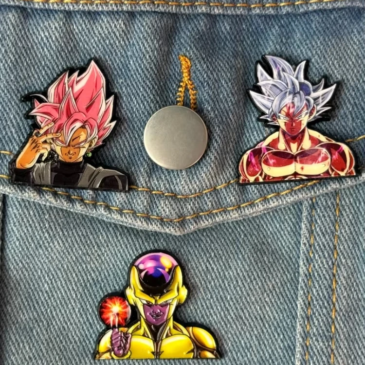 Custom Dragon Ball Metal Badge Paint Pin Brooch Series Cartoon Anime Soft Enamel Lapel Badge enamel pin manufacturers