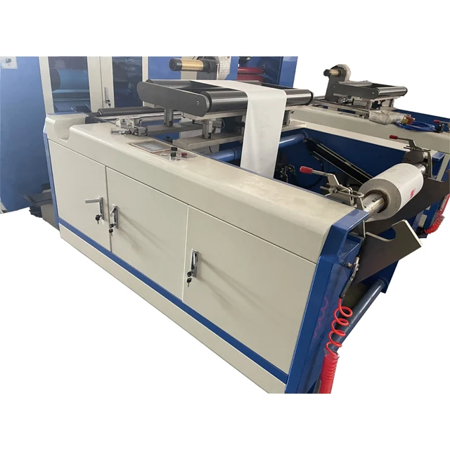 2022 new designed snacks food gift packaging craft paper blade cut SHARP bottom paper bag making machine