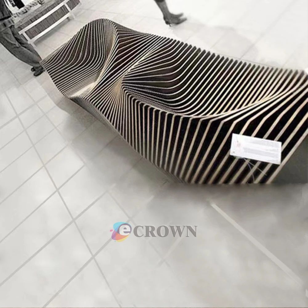 Bench stocking High Quality shopping mall seat park footed bee looking service bench arc chair design ODM