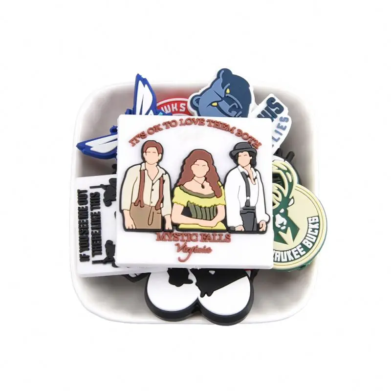 high quality custom focal charms cartoon inside out focal charms soft pvc pen toppers