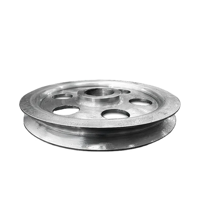 Custom Machine Carbon Iron Casting Belt Pulley V-shape Slider Wheel