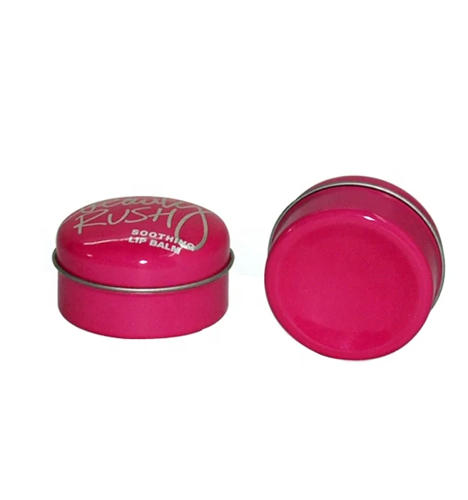15ml small round lip balm tin container metal can