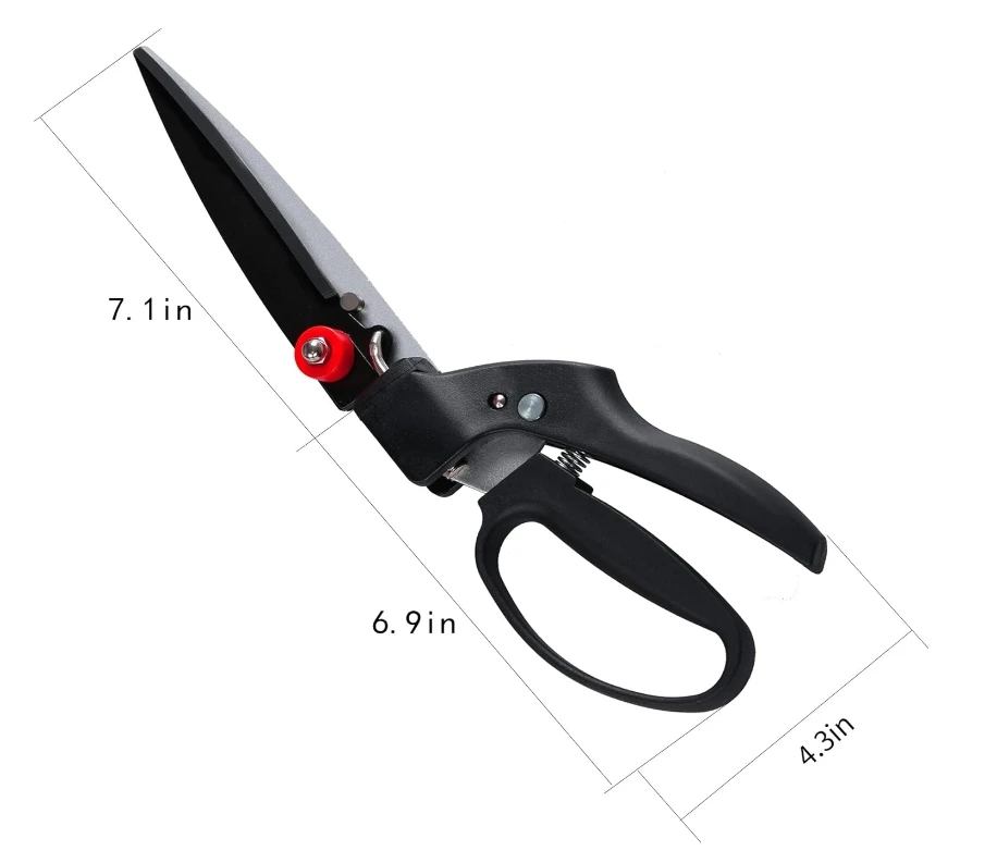 HE017 SUNWELL 180 Rotating Hand Cutting Tools Garden Grass Pruning Shears Swivel Grass Cutting Shears