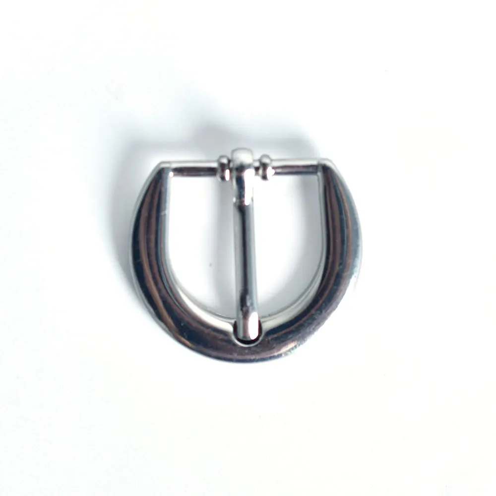 Hot Sale 5/8 Inch Nickel Plated Finish Dee Half Belt Buckle for 5/8 Inch