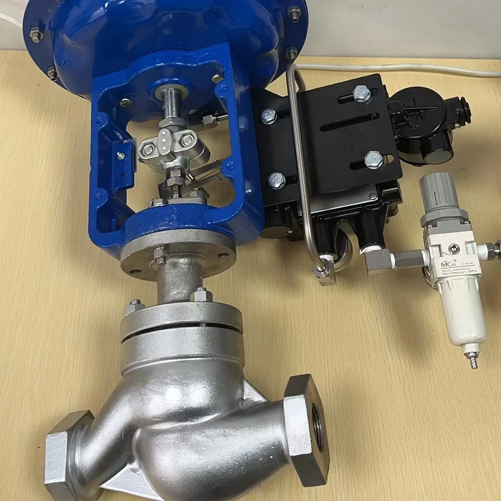 1inch 150LB 2 Way Pneumatic Diaphragm Operated Valve Water Flow Rate Steam NPT thread Pneumatic Globe Valve Control Valve