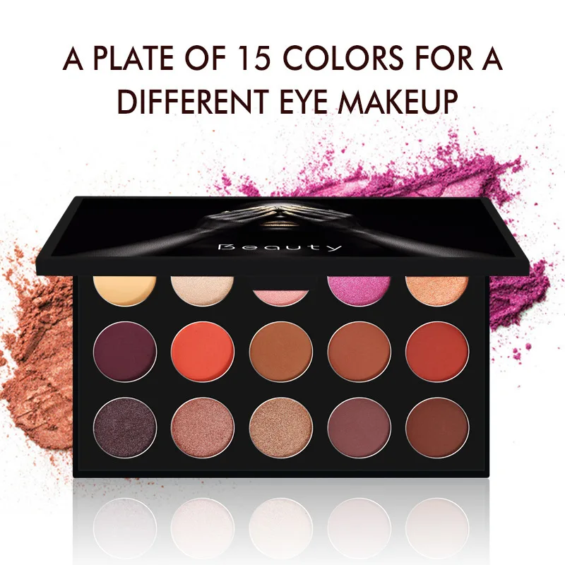 Private Label High Pigmented Vegan Long Lasting Eyeshadow Pan Custom Logo Miss Rose Make Up Eye Shadow Palette