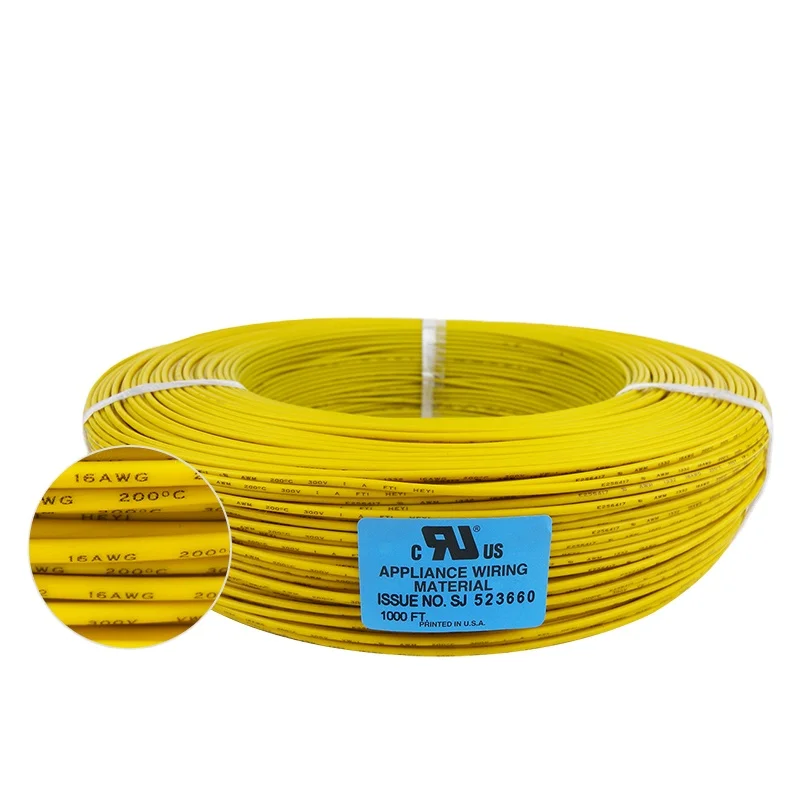 Tinned Stranded Copper Wire Awm 1333 16AWG 19/0.30TS High Voltage High Temperature FEP Insulated Electric Wire Cable