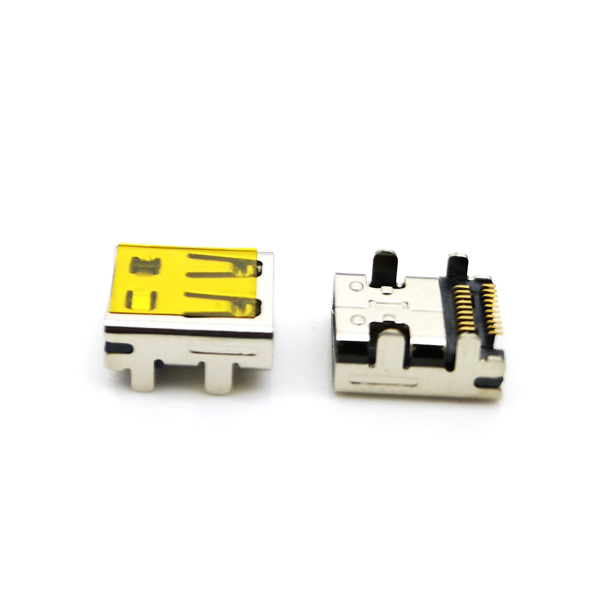 JINBEILI Micro 19PIN Тип женский pcb разъем под прямым углом smt позолоченный или никелированный 2 0 тип c Мужской