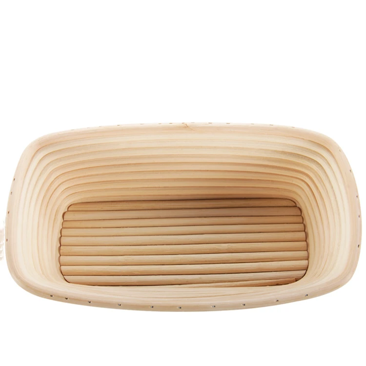 Oval Bread Proofing Basket, 10 Inch, with Dough Scraper, Bread Lame