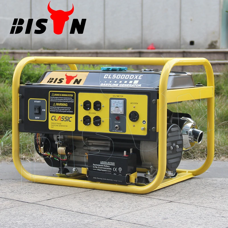 Bison ( China ) 2Kva 2 Kva 2Kv 2000W 2Kw 6.5hp Biogas Electric Portable Petrol Gasoline Generators Price