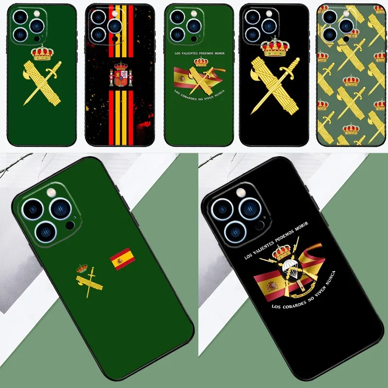Spain 16promax 16plus 16pro 16 Spanish Flag Emblem Cultural Symbol Mobile Phone Cases For Iphone 16 15 14 13 Promax Pro Max Plus