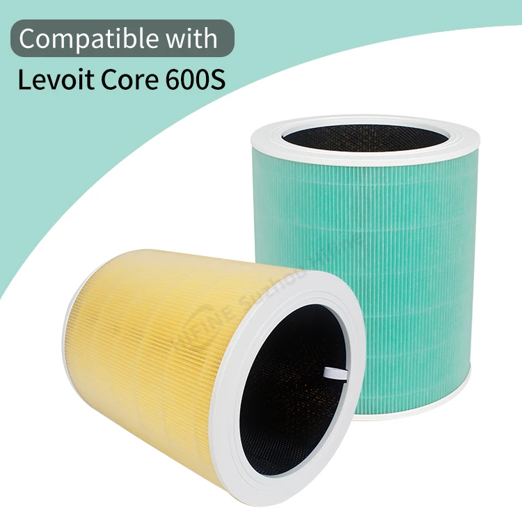 3-In-1 Filter Activated Carbon for LE-VOIT Core 200S 300S 400S 600S Smart WiFi Air Purifier Replacement Filter H13 True HEPA
