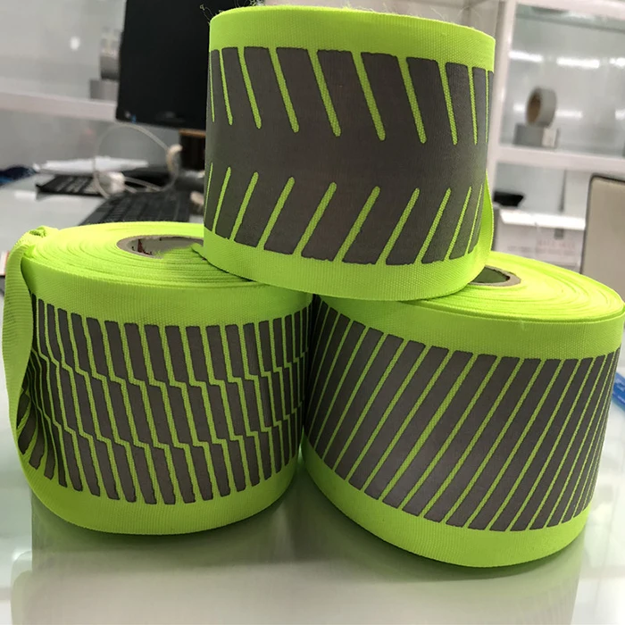 OEM Self Adhesive Heat Transfer Silver Reflective Tape for Clothing Segmented Reflective Stripe for Safety Garment