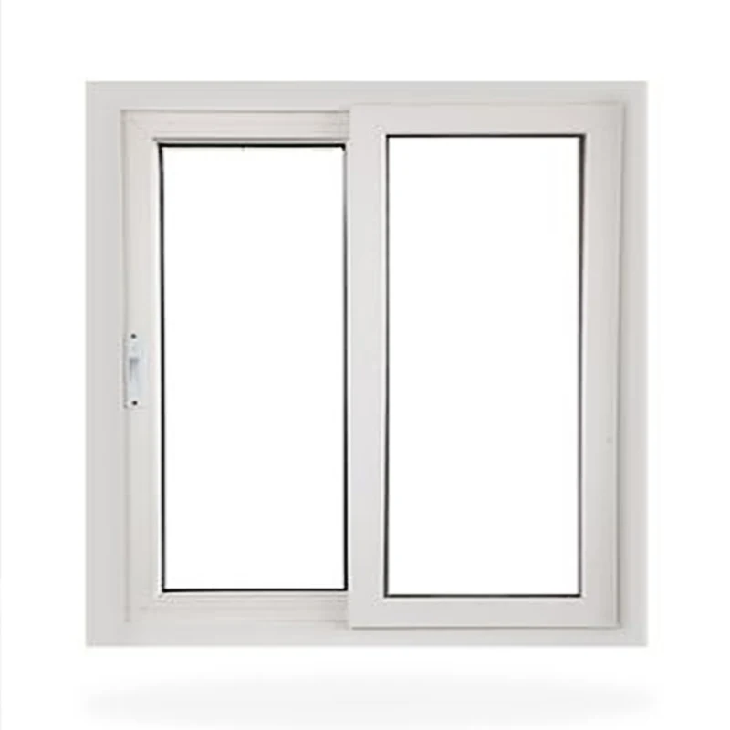 JBDhome American Custom Designed Room UPVC Sliding Window White PVC Tempered Glass Sliding Window