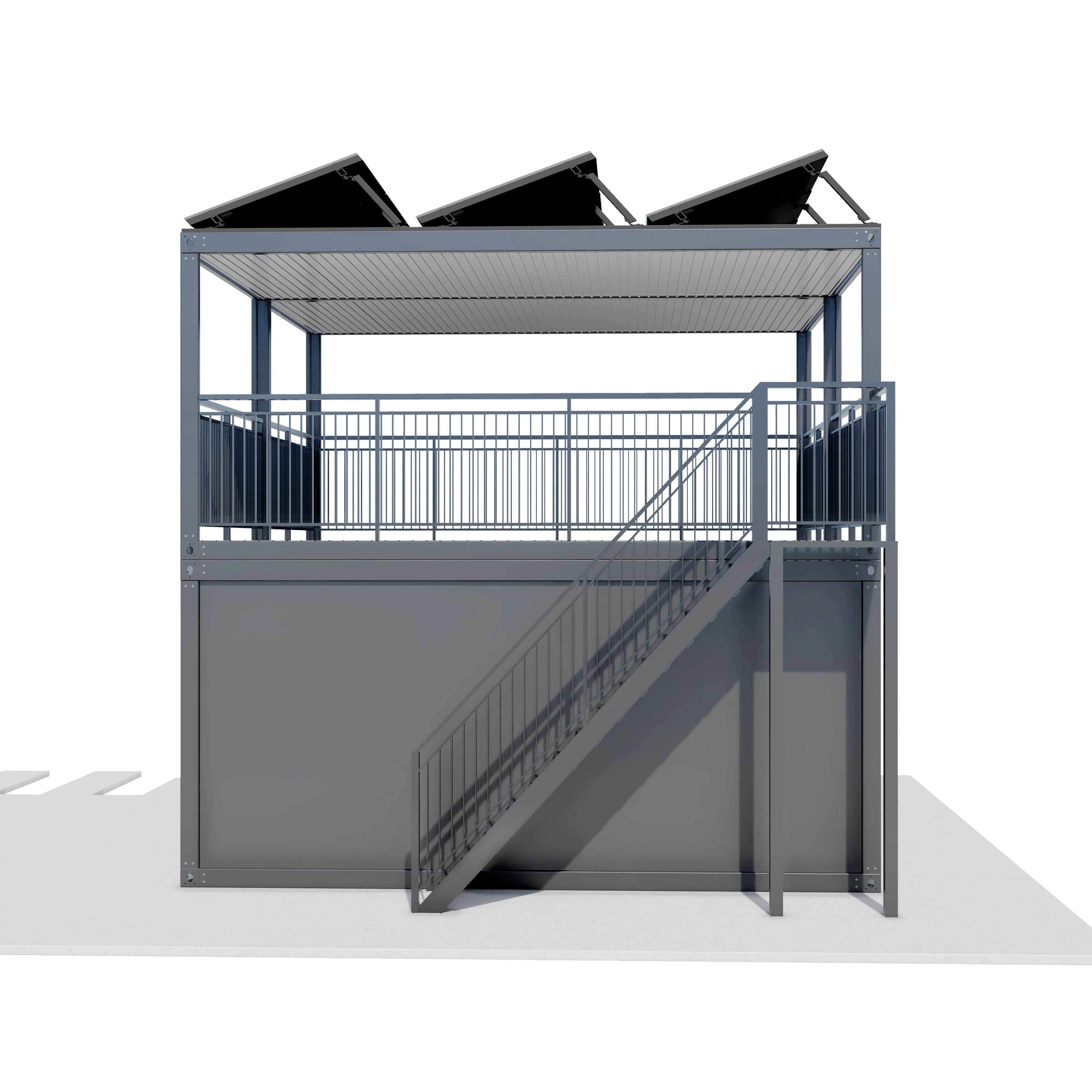 Two-story Foldable and detachable module house solar eco-friendly container house high-tech container home